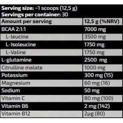 KEVIN LEVRONE Gold Line | Gold BCAA 2:1:1 | with Glutamine, Citrulline & Electrolytes - 375 gr